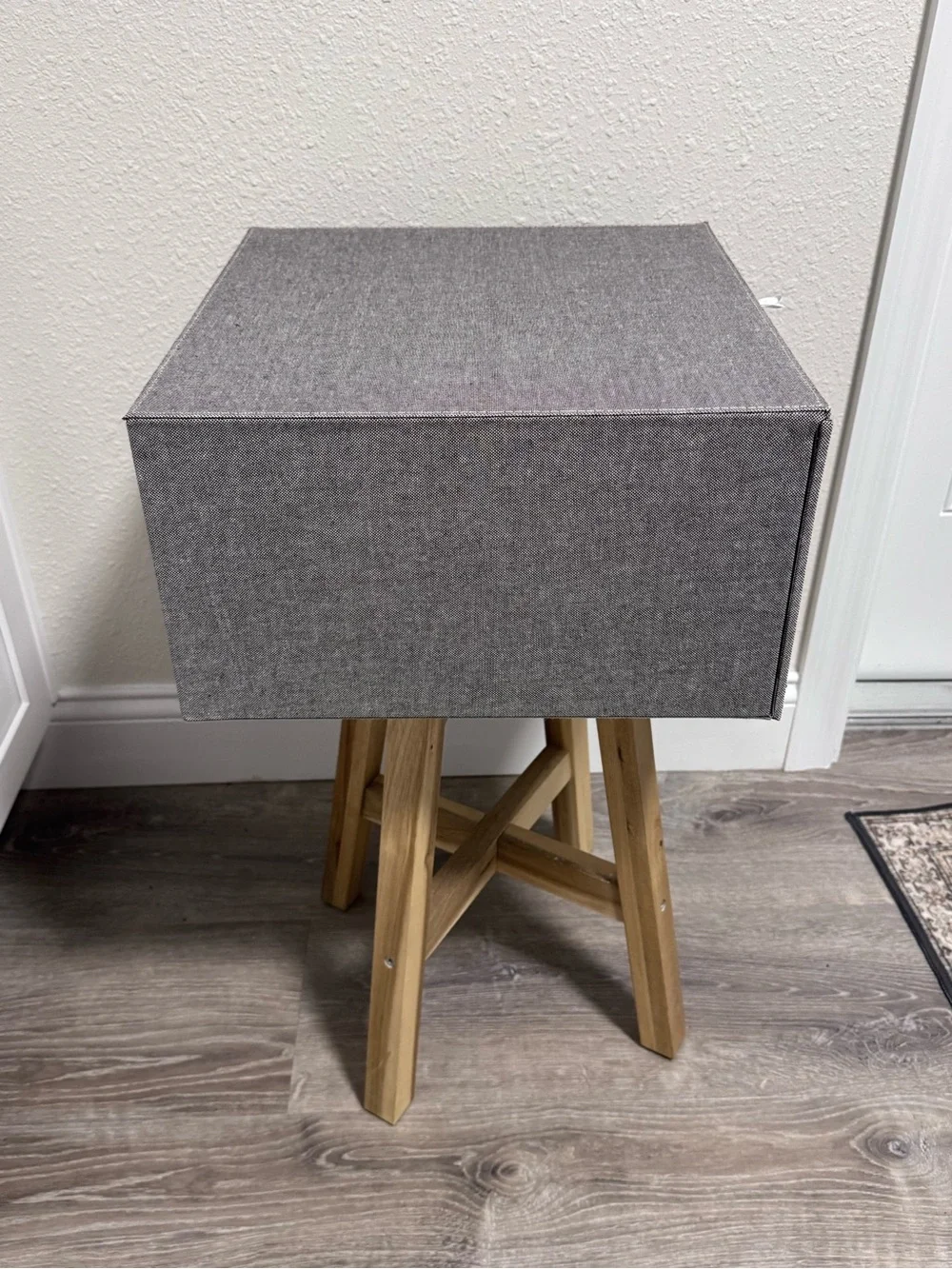 Cambridge Drop-Front Sweater Box in Grey - The Container Store EUC